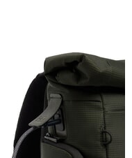 PIQUADRO W145 Rucsac roll-top pentru laptop de 15,6" VERDE - Rucsacuri pentru școală și timp liber - 8