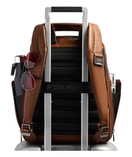 PIQUADRO W143 Rucsac de călătorie și suport pentru laptop de 14" PIELE - Rucsacuri pentru școală și timp liber - 3