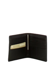 PIQUADRO X1 Portofel din piele ciocănită negru - Portofele bărbați - 2
