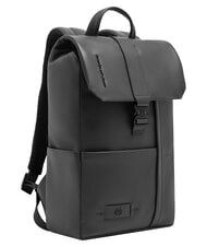 PIQUADRO RUSSEL Rucsac pentru laptop de 14" cu clapă negru - Rucsacuri pentru școală și timp liber - 2