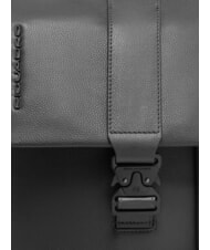 PIQUADRO RUSSEL Rucsac pentru laptop de 14" cu clapă negru - Rucsacuri pentru școală și timp liber - 5