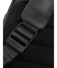 PIQUADRO RUSSEL Rucsac pentru laptop de 14" cu clapă negru - Rucsacuri pentru școală și timp liber - 7