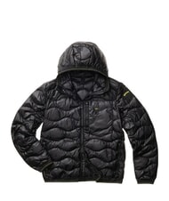 BLAUER WAVE Jachetă scurtă matlasată din puf negru - Jachete pentru bărbați - 4