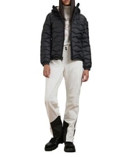 BLAUER CAMELIA Jachetă scurtă, căptușită cu pene interior negru bej 301 - Jachete de puf pentru femei - 3