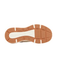 ARMANI EXCHANGE NIKY Adidași alb-gălbui + auriu pal - Pantofi femei - 6
