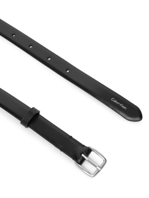 ESSENTIAL BUCKLE Curea de piele negru ck / nichel antic - Curele