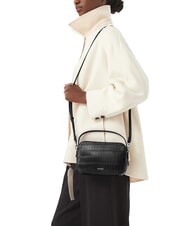 CALVIN KLEIN CK CROC Geantă mini cu curea de umăr pe negru - Genți femei - 2