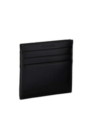 CALVIN KLEIN CK Portcard plat din piele pe negru - Portofele femei - 2