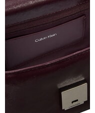 CALVIN KLEIN EMBLEM HW Geantă mini cu curea de umăr caramel - Genți femei - 3