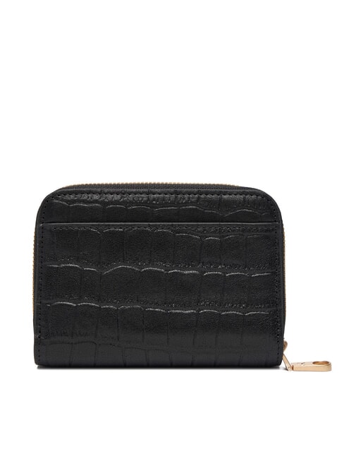 CK CROC Portofel mic din piele pe negru - Portofele femei
