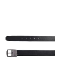 PIQUADRO BLUE SQUARE Curea din piele cu două fețe negru/maro &icirc;nchis - Curele - 3