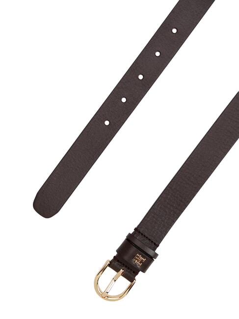 ESSENTIAL EFFORTLESS Curea din piele fabricata in Italia lemn carbonizat - Curele