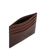 TOMMY HILFIGER TH SEASONAL Suport card din piele maro lustruit - Portofele bărbați - 3