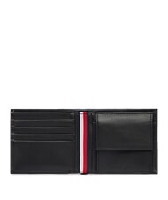 TOMMY HILFIGER TH CORP Portofel din piele negru - Portofele bărbați - 2