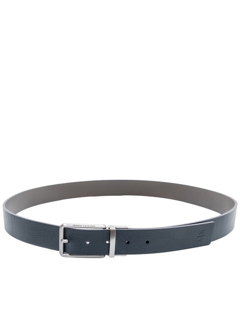 ESSENTIAL Curea reversibilă din piele bleumarin &icirc;nchis/șoim - Curele