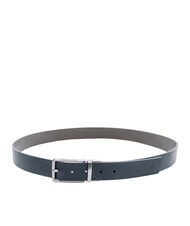 ARMANI EXCHANGE ESSENTIAL Curea reversibilă din piele bleumarin &icirc;nchis/șoim - Curele - 4