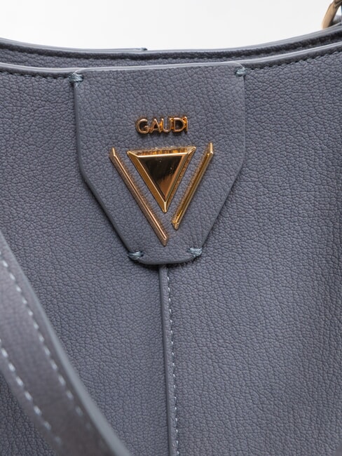 GOLENE Geantă de cumpărături de umăr, cu clutch detașabil denim - Genți femei