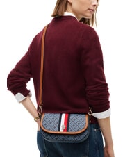 TOMMY HILFIGER TH MONOPLAY Geantă de umăr mini albastru spațial - Genți femei - 2