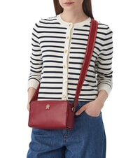 TOMMY HILFIGER TH JOY Geantă mini cu curea de umăr și logo roșu de toamnă - Genți femei - 2