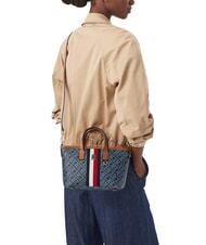 TOMMY HILFIGER TH MONOPLAY Geantă de m&acirc;nă cu curea de umăr albastru spațial - Genți femei - 2