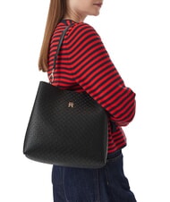 TOMMY HILFIGER TH ICON Geantă de umăr negru - Genți femei - 2