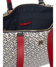 TOMMY HILFIGER TH JACQUARD Geantă de umăr albastru spațial - Genți femei - 4