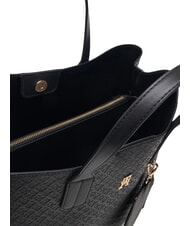 TOMMY HILFIGER TH ICON Geantă de m&acirc;nă, cu curea de umăr negru - Genți femei - 5