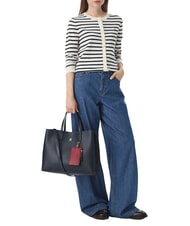 TOMMY HILFIGER TH ICON Geantă de m&acirc;nă, cu curea de umăr albastru spațial - Genți femei - 2