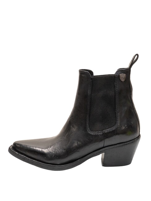 ALICE Ghete din piele pentru gleznă BLACK - Pantofi femei