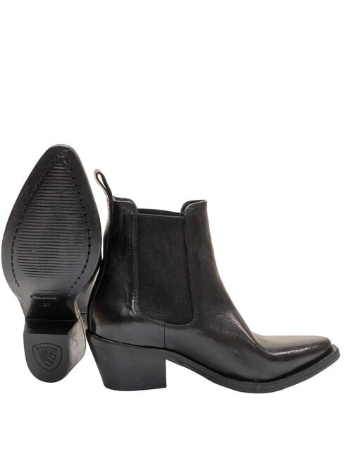 ALICE Ghete din piele pentru gleznă BLACK - Pantofi femei