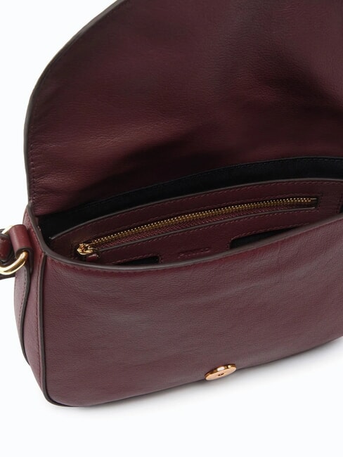 LOVE SATCHEL Geantă de umăr mini Burgundia-aur antic - Genți femei