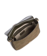 PINKO LOVE SATCHEL Geantă de umăr mini, din piele verde măsliniu &icirc;nchis - auriu antic - Genți femei - 4