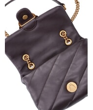 PINKO MINI LOVE BAG Geanta Nappa maro marasca-auriu antic - Genți femei - 4