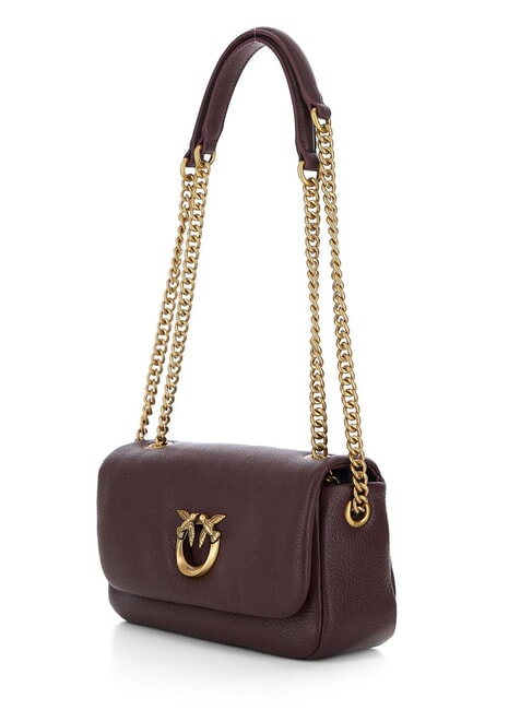 CLICK SOFT Geantă mini de umăr / geantă crossbody maro &icirc;nchis-auriu antic - Genți femei