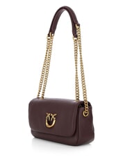 PINKO CLICK SOFT Geantă mini de umăr / geantă crossbody maro &icirc;nchis-auriu antic - Genți femei - 2