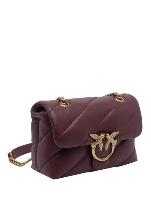 MINI LOVE BAG Geanta Nappa coacăze intense - aur antic - Genți femei