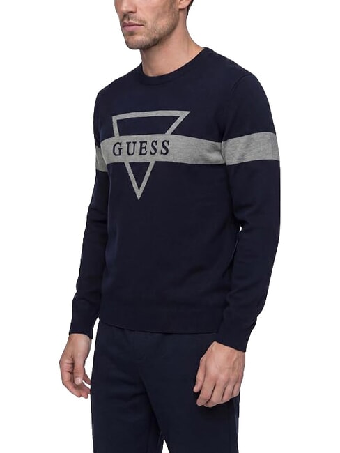 MARK LOGO JACQUARD Tricou cu logo triunghiular smartblue - Pulovere pentru bărbați