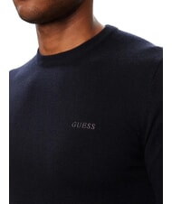 GUESS MARCOS LOGO Hanorac cu guler rotund smartblue - hanorace - 3