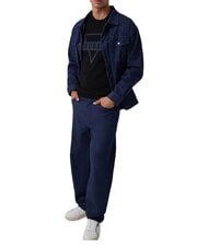 GUESS MARK LOGO JACQUARD Tricou cu logo triunghiular jetbla - Pulovere pentru bărbați - 4