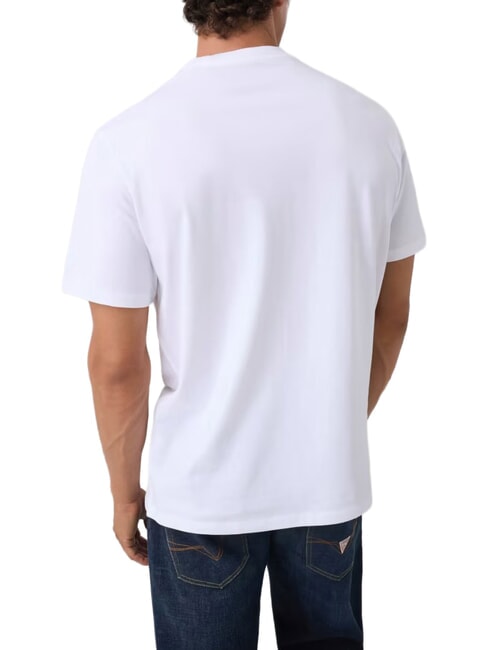 BOX LOGO EMBOSSED Tricou cu logo brodat alb purpuriu - tricou