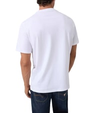 GUESS BOX LOGO EMBOSSED Tricou cu logo brodat alb purpuriu - tricou - 2