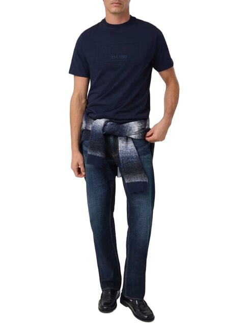 BOX LOGO EMBOSSED Tricou cu logo brodat smartblue - tricou