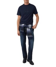 GUESS BOX LOGO EMBOSSED Tricou cu logo brodat smartblue - tricou - 3