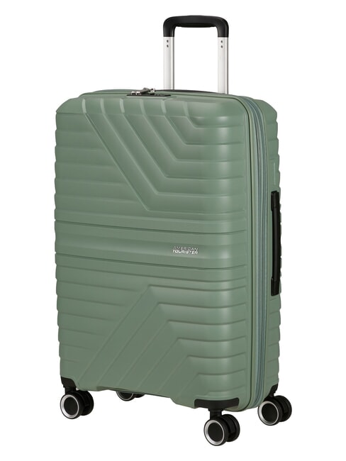 FLYTWIST  Cărucior mediu, extensibil verde botanic - Trolere rigide