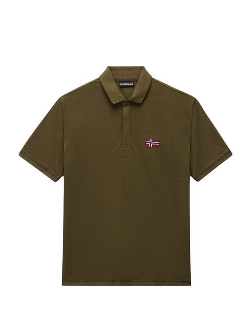 EBEA 3 Tricou polo din bumbac măsliniu &icirc;nchis - maiou Polo