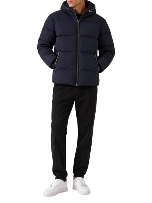 STRETCH PUFFA Jachetă de puf cu glugă smartblue - Jachete pentru bărbați
