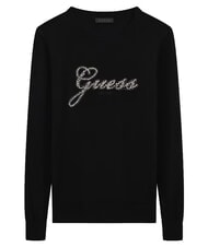 GUESS GEORGIA LOGO Cămașă cu m&acirc;necă lungă jetbla - Pulovere pentru femei - 5