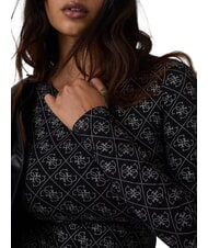 GUESS BOAT TEODORA Tricou cu m&acirc;necă lungă jetbla - tricou - 4