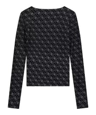 GUESS BOAT TEODORA Tricou cu m&acirc;necă lungă jetbla - tricou - 5