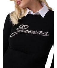 GUESS GEORGIA LOGO Cămașă cu m&acirc;necă lungă jetbla - Pulovere pentru femei - 4